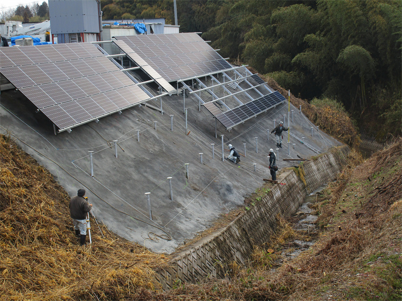 Himzen Solar Ground mounting system Sloping ground